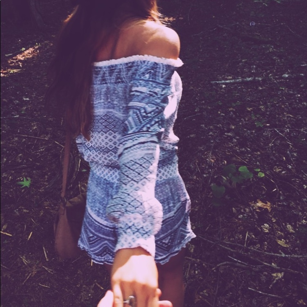 O’Neil Off The Shoulder Pattern Romper